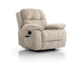 Fauteuil relax - Tissu côtelé - 96x98x105 cm - Beige - Électrique
