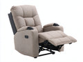 Fauteuil relax - Tissu - 96x95x105 cm - Beige - Électrique